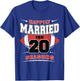 Happily Married for 20 Seasons 20th Wedding Anniversary T-Shirt - T-Shirt | Royal