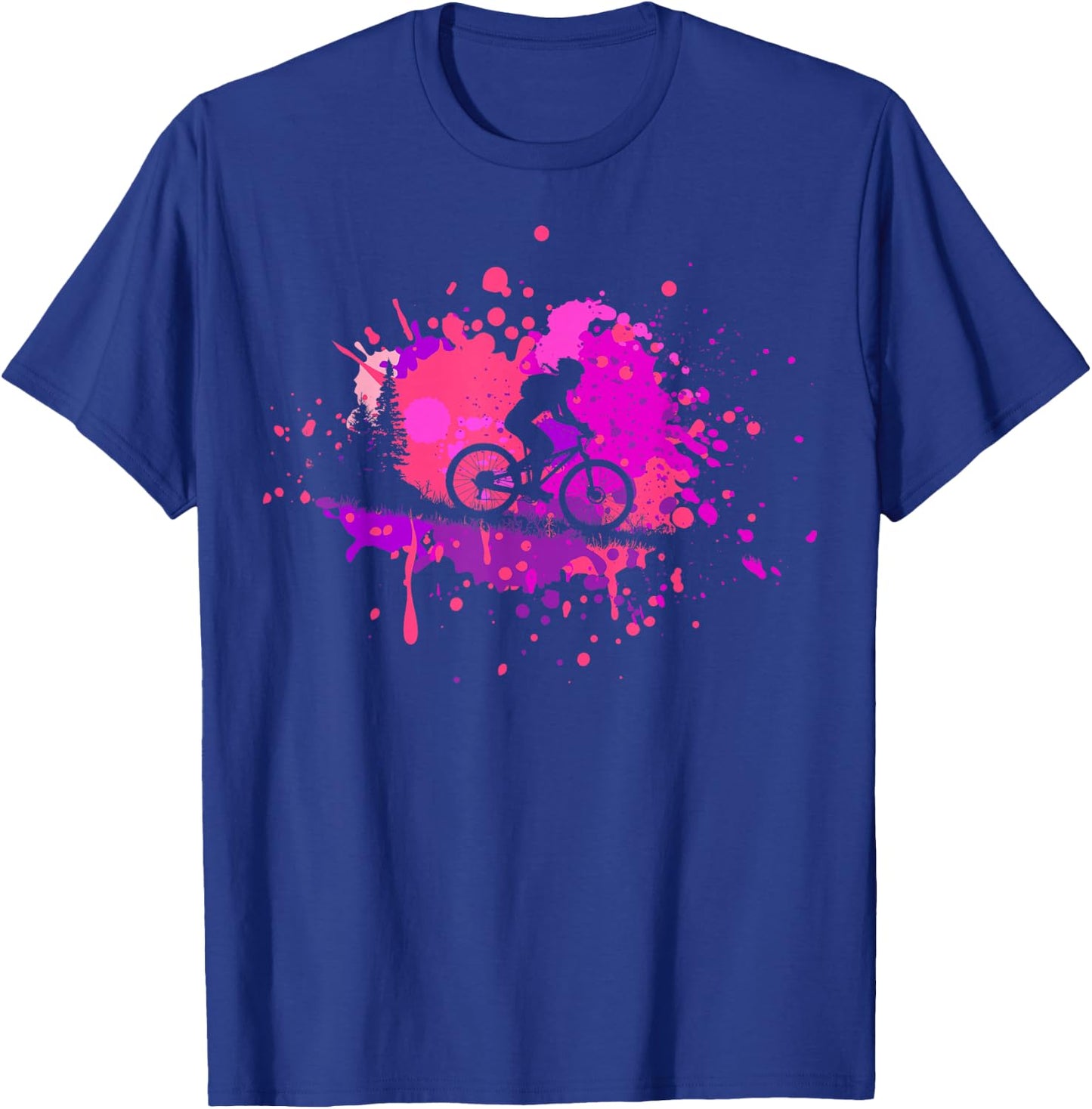 MTB for Mountain Biker | Girls Retro Mountain Bike T-Shirt - T-Shirt | Royal