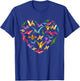 pterodactyls lover heart | Dinosaur Birds men women kids T-Shirt - T-Shirt | Royal