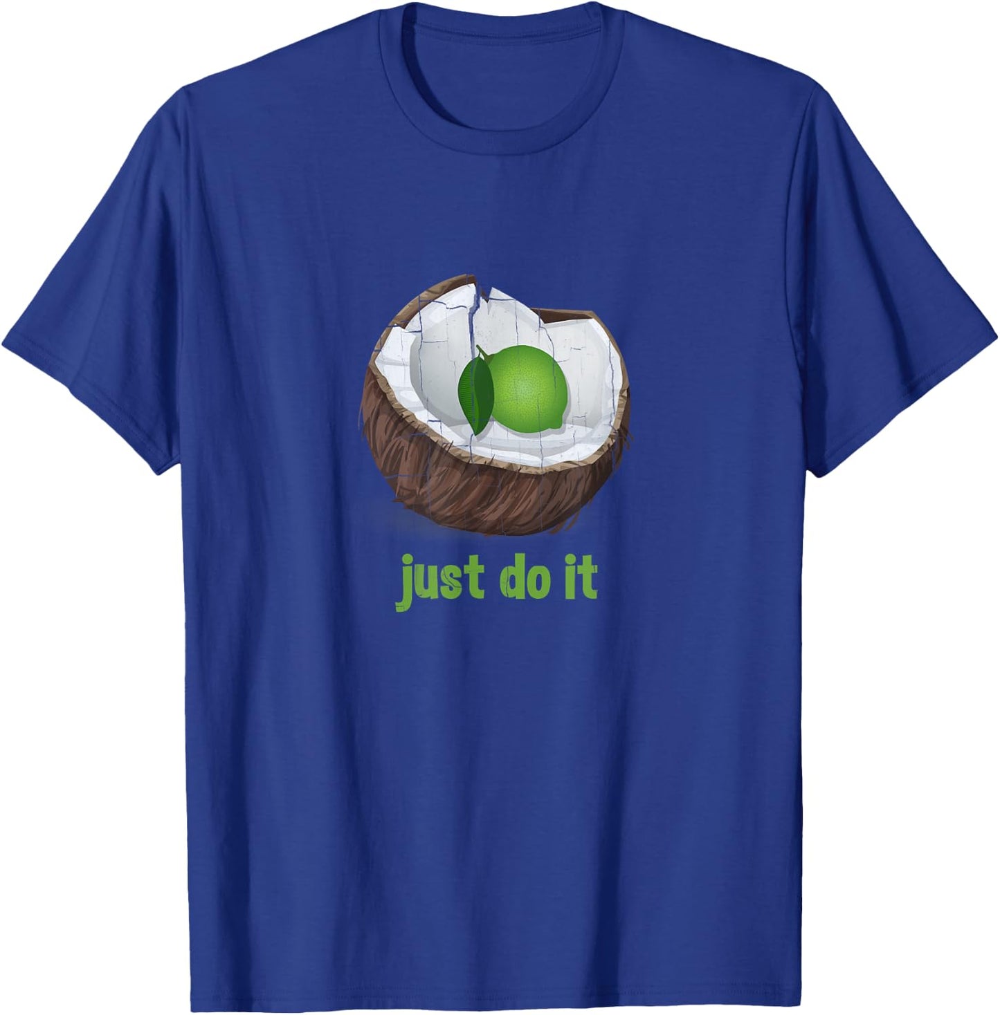 Funny Lime In The Coconut (Distressed) T-Shirt - T-Shirt | Royal