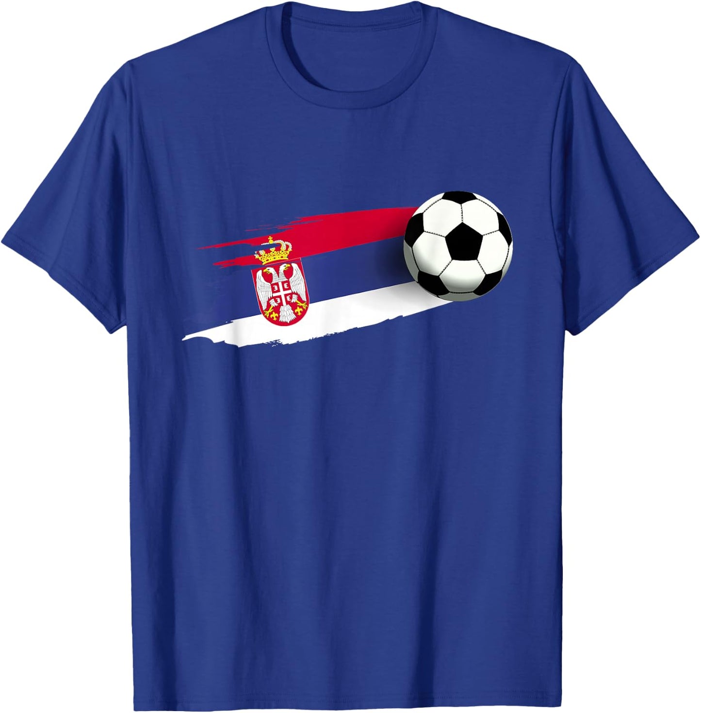 Serbia Flag Jersey Serbian Soccer Team Serb or Serbian T-Shirt - T-Shirt | Royal