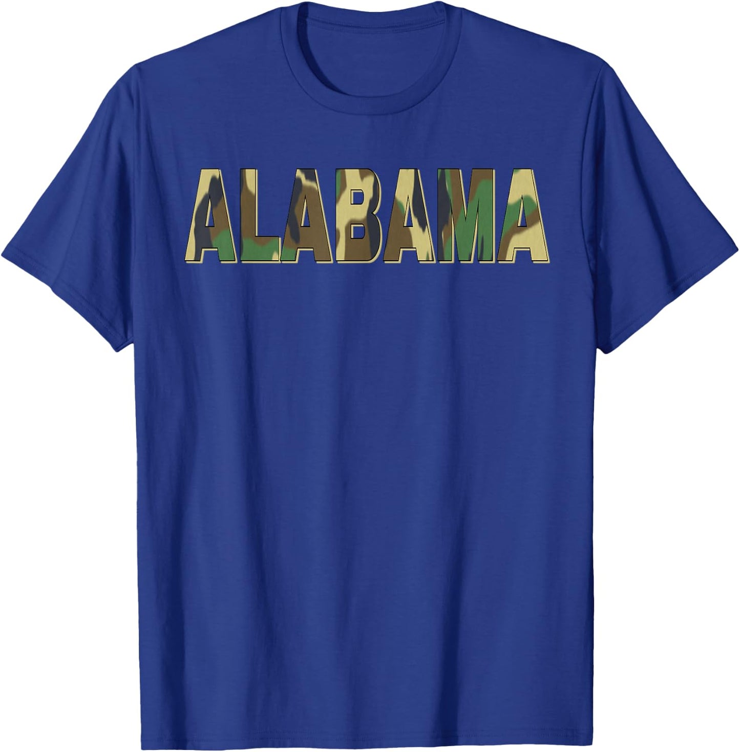 Alabama Camouflage Men Women & Kids Camo Alabama T-Shirt - T-Shirt | Royal