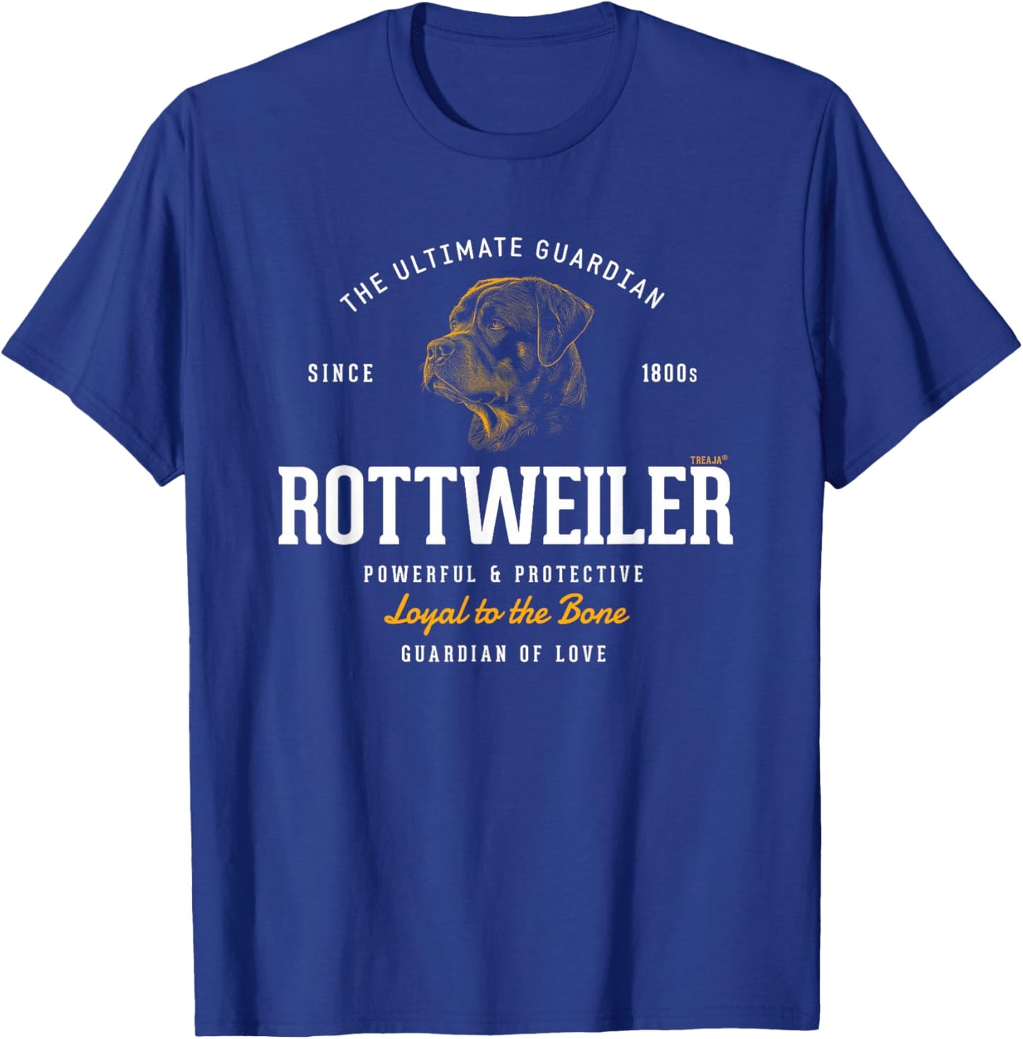 Vintage Styled Retro Rottweiler T-Shirt - T-Shirt | Royal