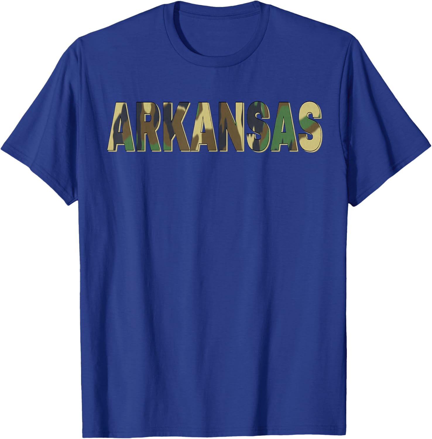 Arkansas Camouflage Men Women & Kids Camo Arkansas T-Shirt - T-Shirt | Royal