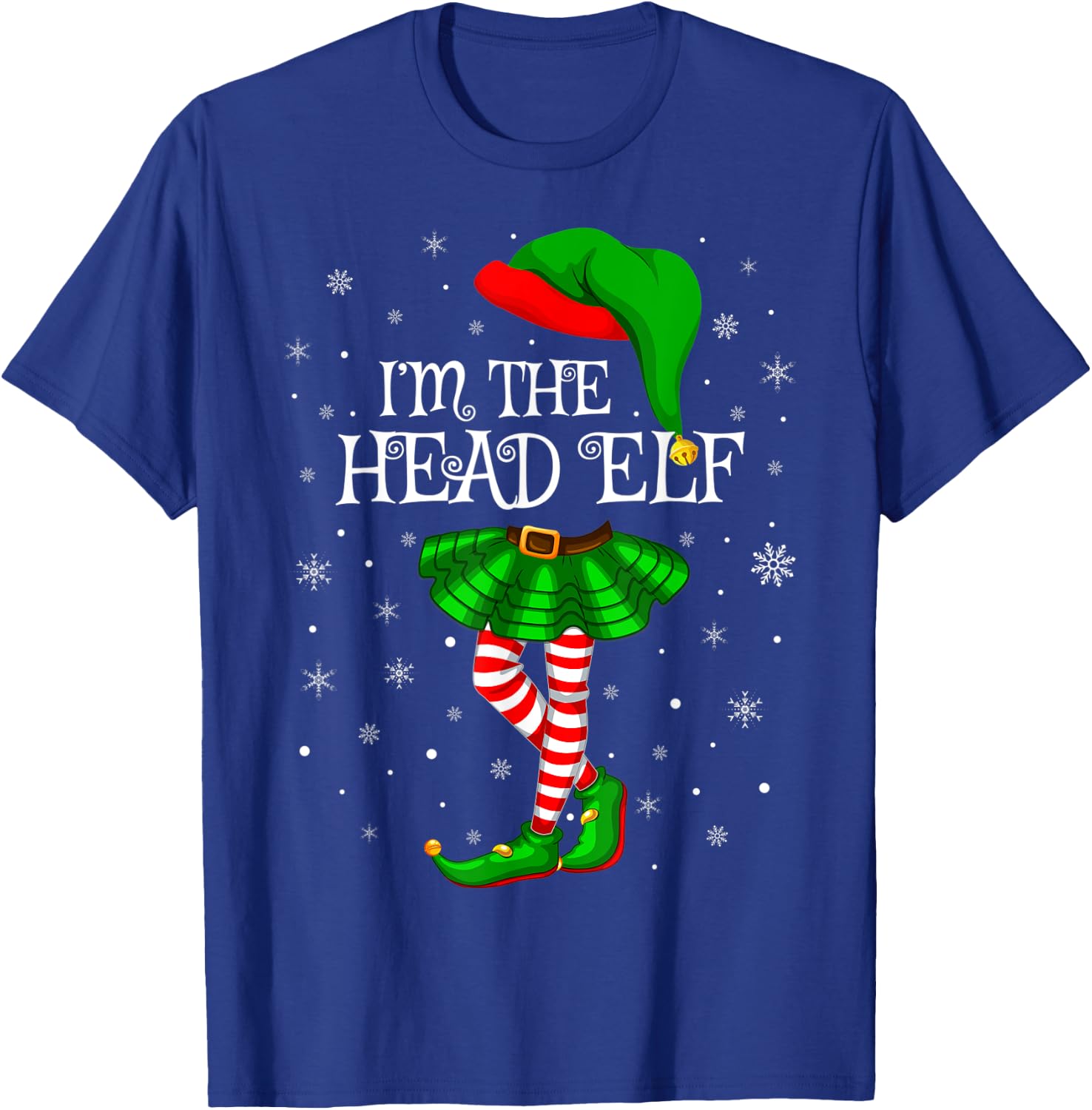 Matching Family Group I'm The Head Elf Christmas T-Shirt - T-Shirt | Royal