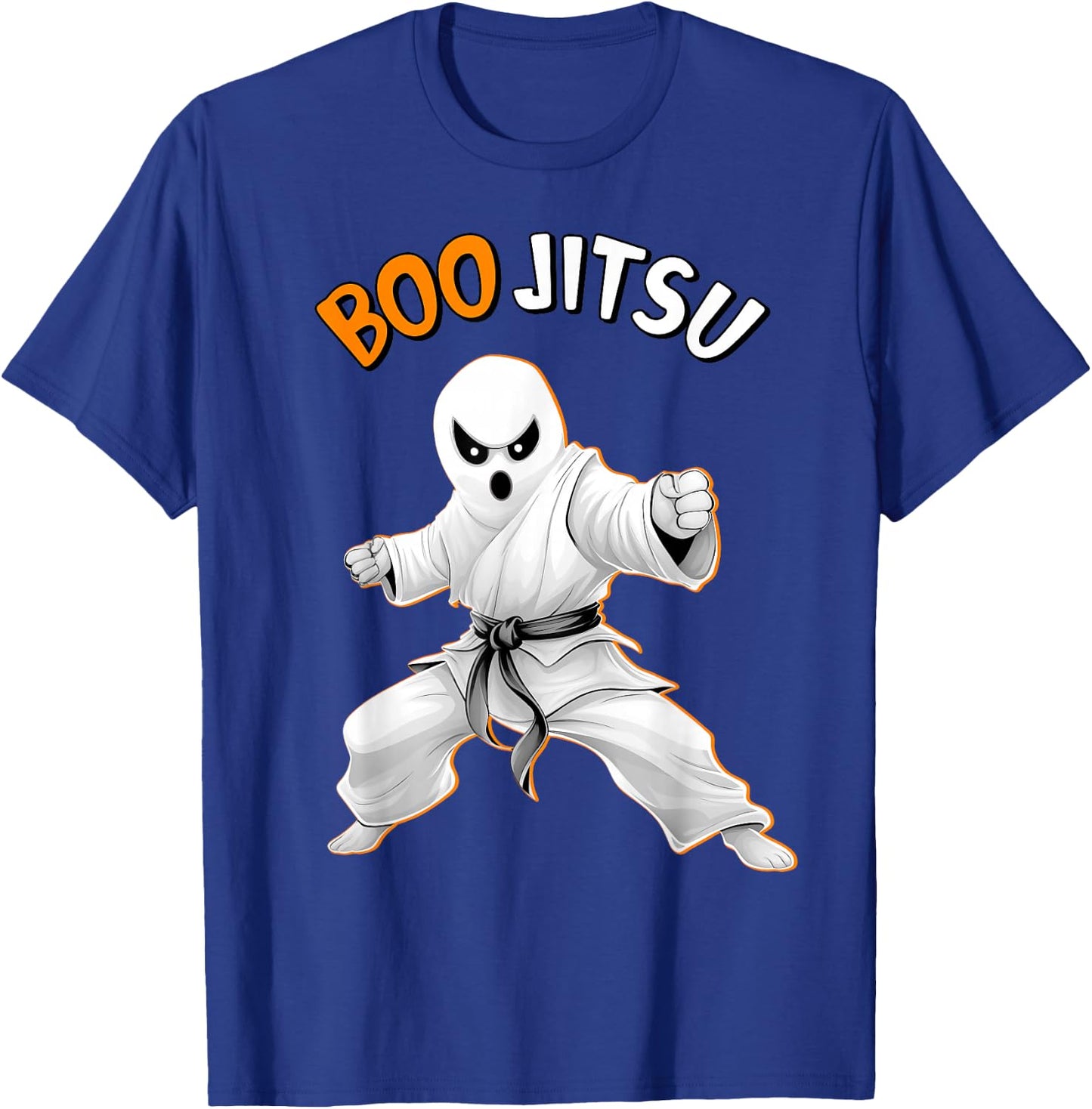 Funny Jiu Jitsu Halloween Ghost Boo Jitsu Martial Art T-Shirt - T-Shirt | Royal