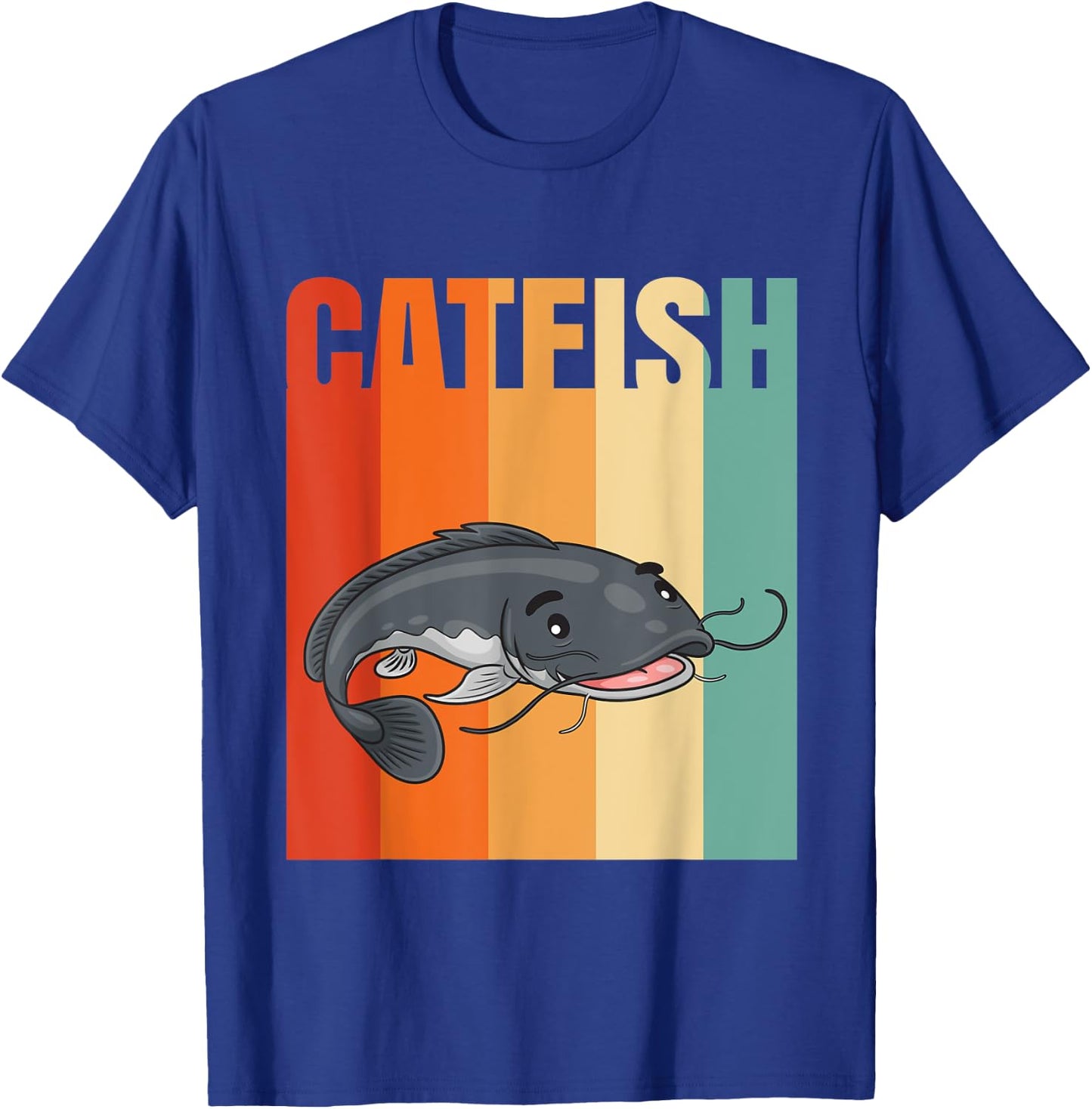 Retro Catfish T-Shirt - T-Shirt | Royal