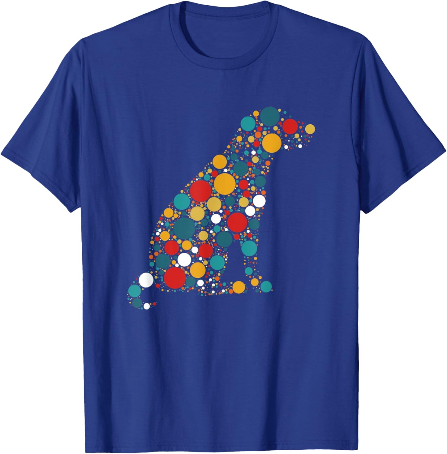 Colorful Polka Dot Dog Lovers International Dot Day Women Kids T-Shirt - T-Shirt | Royal