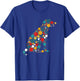 Colorful Polka Dot Dog Lovers International Dot Day Women Kids T-Shirt - T-Shirt | Royal