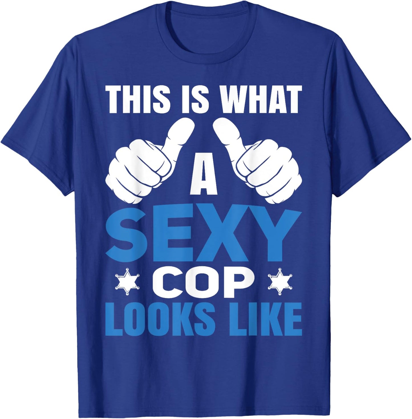 Cop Police Officer Sheriff T-Shirt - T-Shirt | Royal