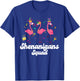 Shenanigans Squad Mardi Gras Flamingo Party Parade Matching T-Shirt - T-Shirt | Royal
