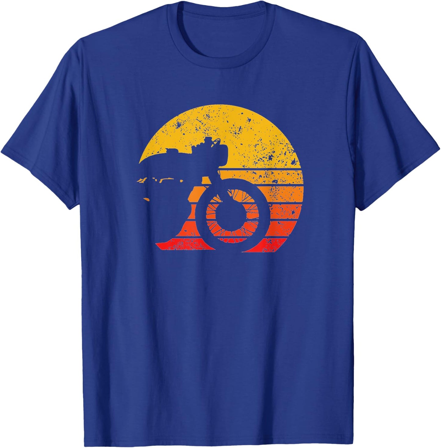 Motorcycle Shirt Cool Vintage Retro Cafe Racer Fan T-Shirt - T-Shirt | Royal
