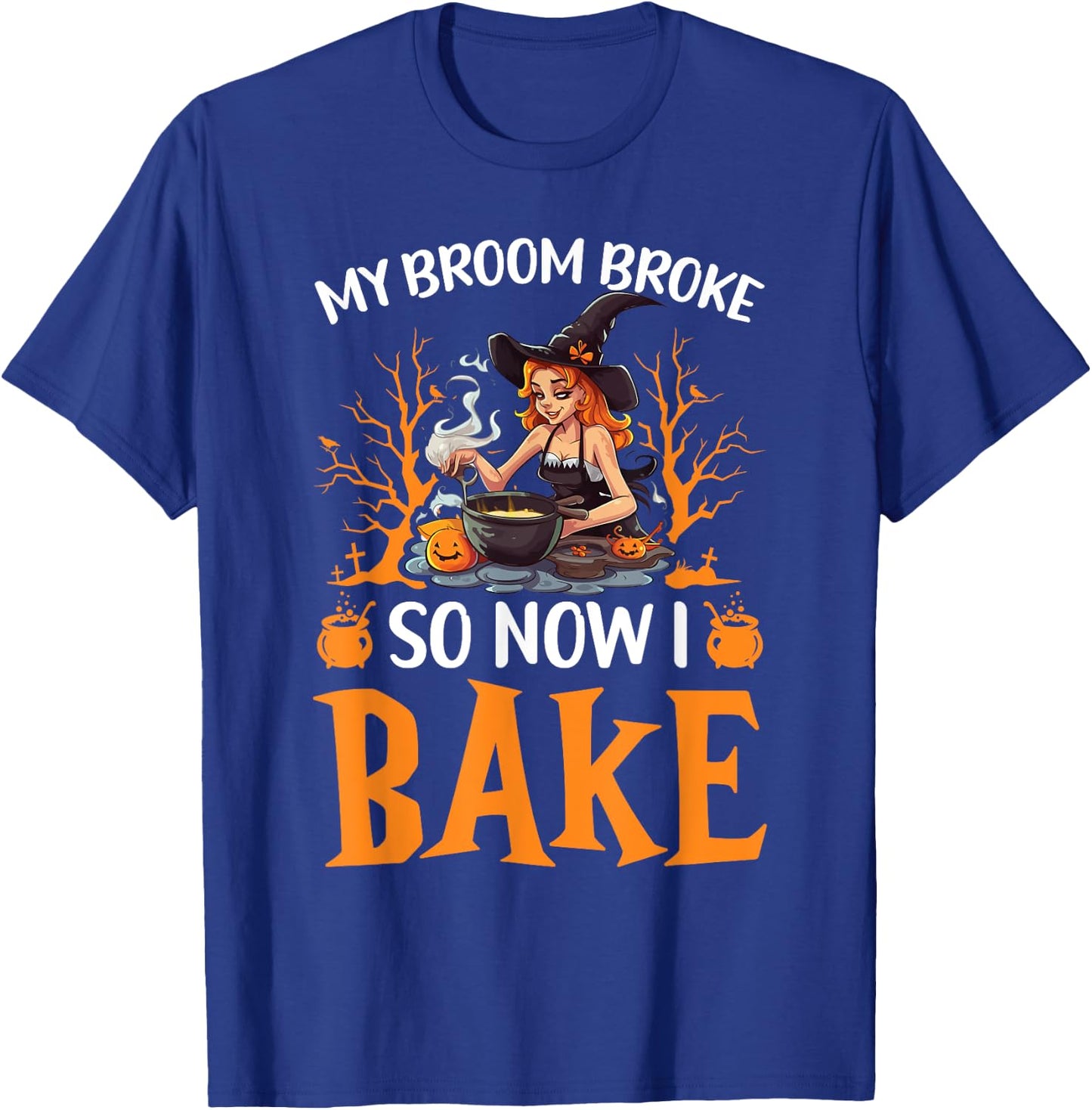 Baking Halloween Trick Or Treat Baker Cupcake Bakery T-Shirt - T-Shirt | Royal