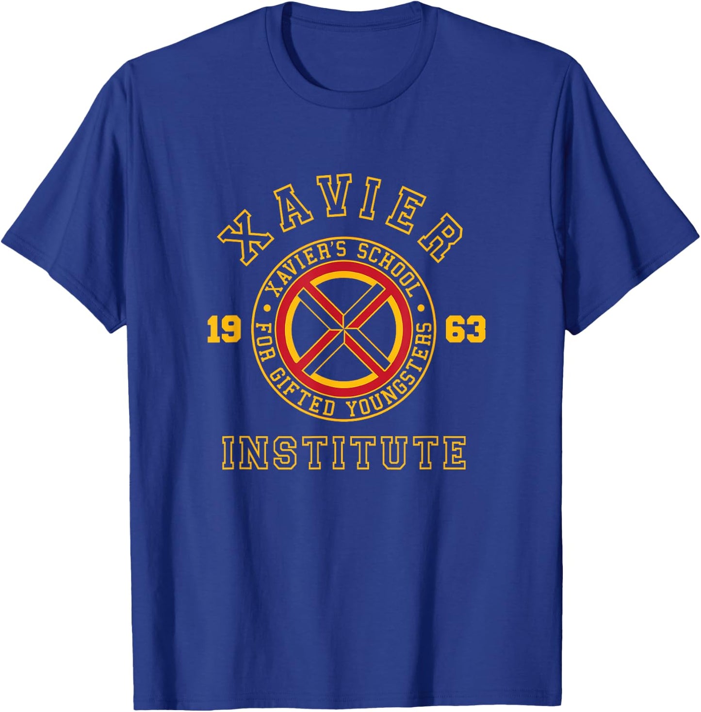 Marvel X-Men Xavier's School for Gifted Youngsters School V2 T-Shirt - T-Shirt | Royal
