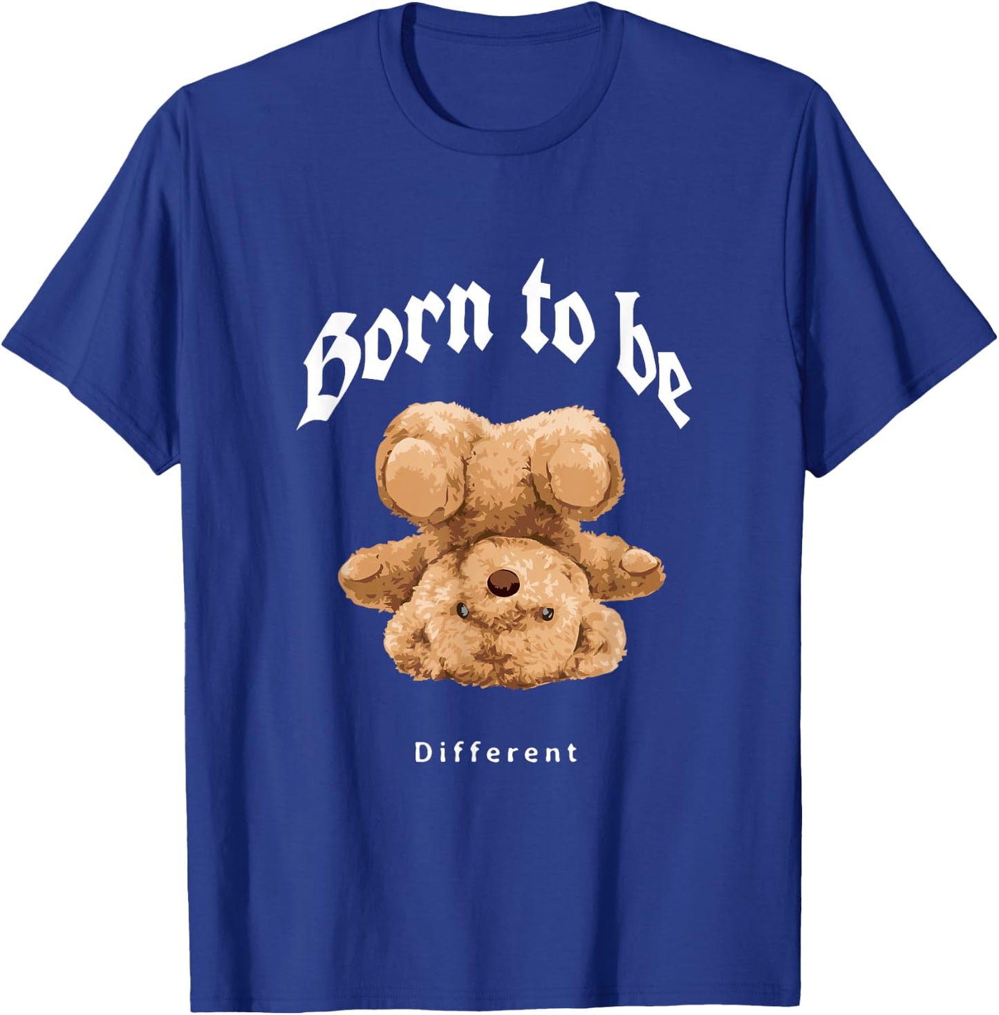 Born To Be Different Illustration Novelty Graphic Designs T-Shirt - T-Shirt | Royal