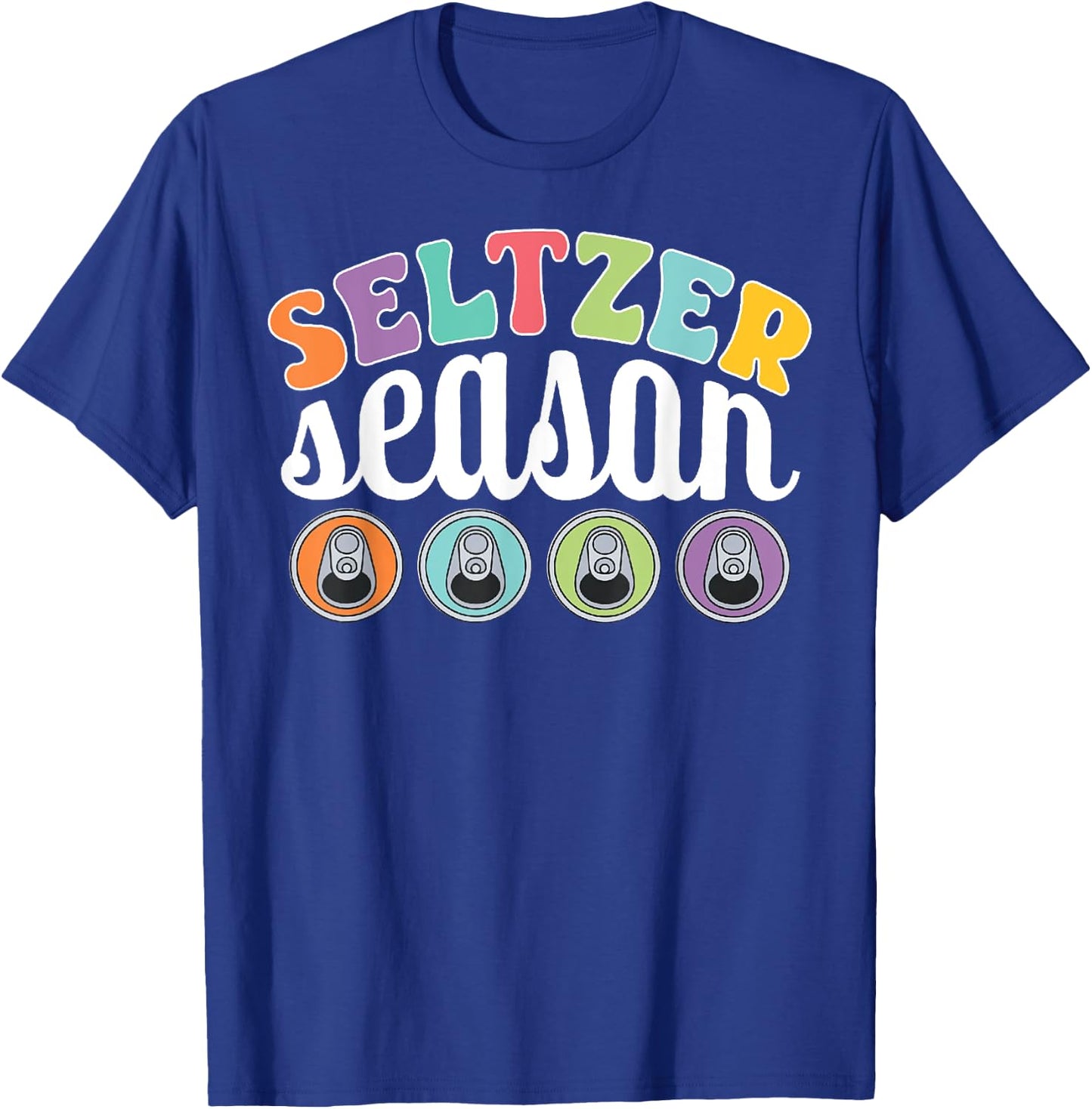 Seltzer Season Summer is Hard Seltzer Season T-Shirt - T-Shirt | Royal