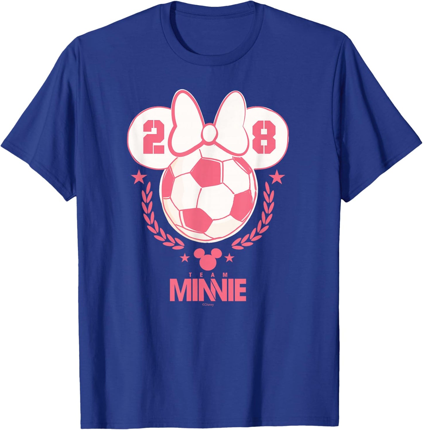 Disney Minnie Mouse Sports Soccer Team Minnie 28 Football T-Shirt - T-Shirt | Royal