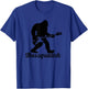 Bigfoot Bass Player Guitar Sasquatch Bassist Music Guitarist T-Shirt - T-Shirt | Royal