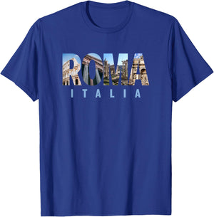 Rome Italy Landmarks T-Shirt - T-Shirt | Royal