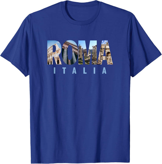 Rome Italy Landmarks T-Shirt - T-Shirt | Royal