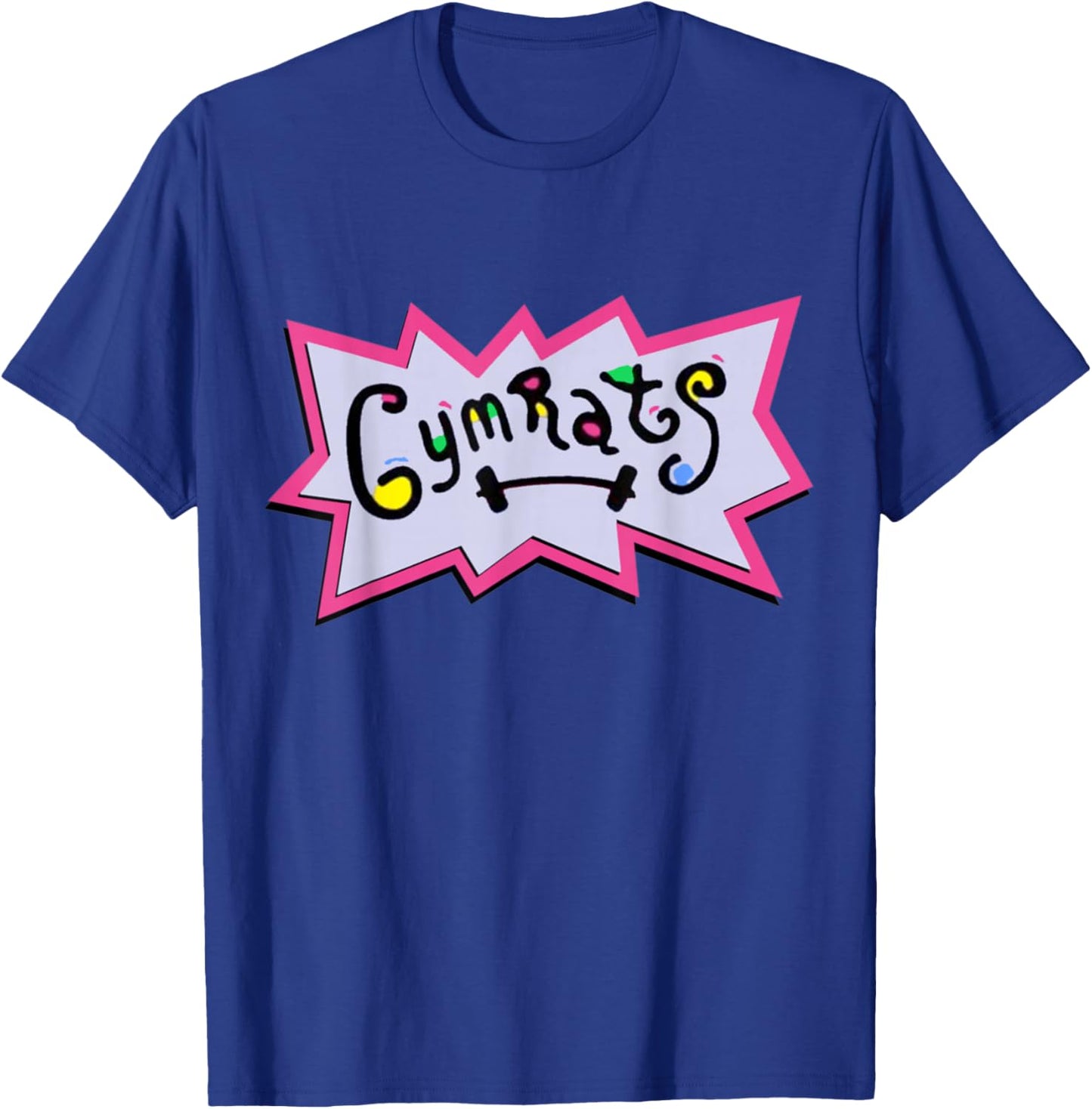 Gymrats Gym Rat Lifting Retro 90's T-Shirt - T-Shirt | Royal