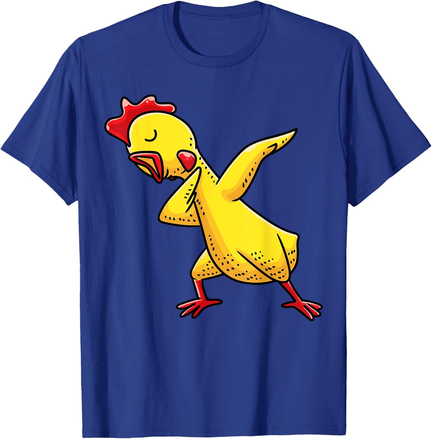 Dabbing Rubber Chicken Funny Men Women Kids T-Shirt - T-Shirt | Royal