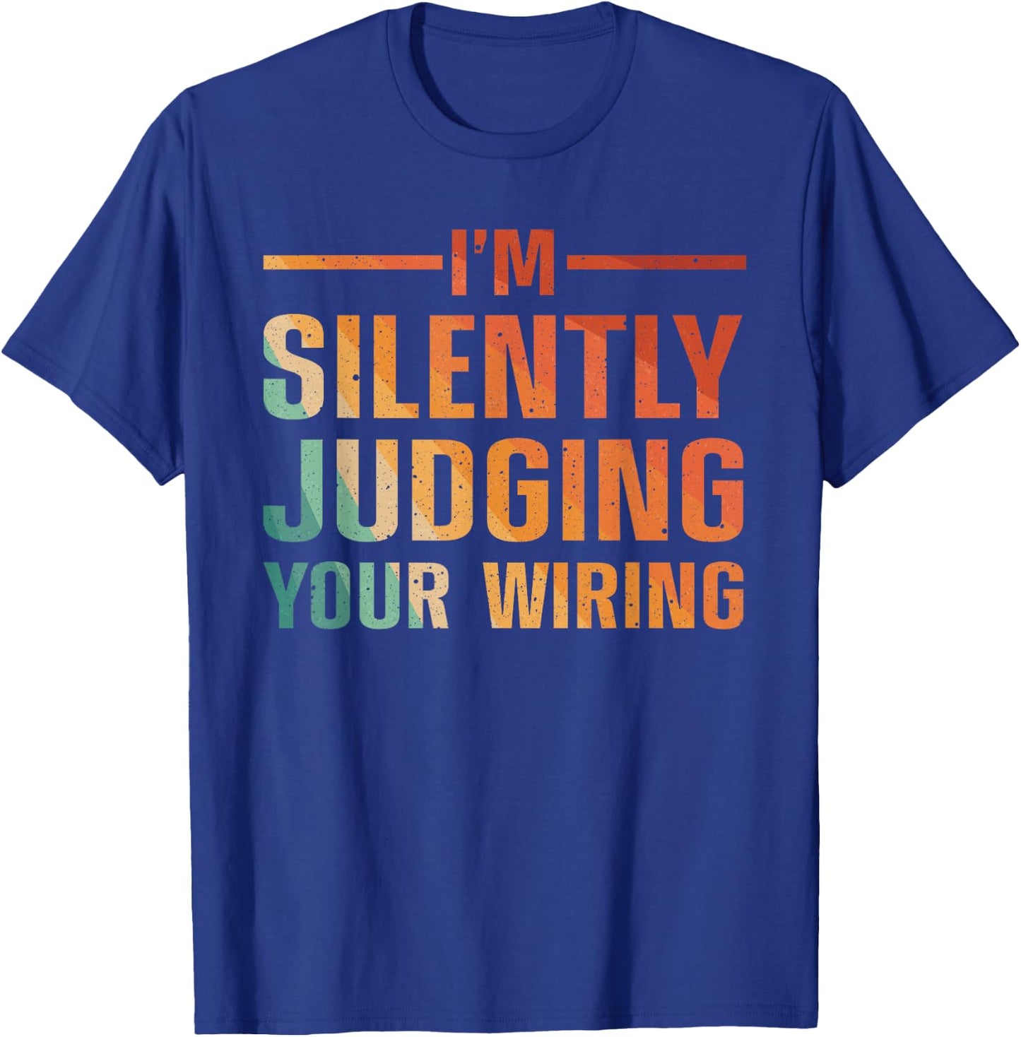 Cool Electrician Art Men Women Electric Engineer Electrician T-Shirt - T-Shirt | Royal