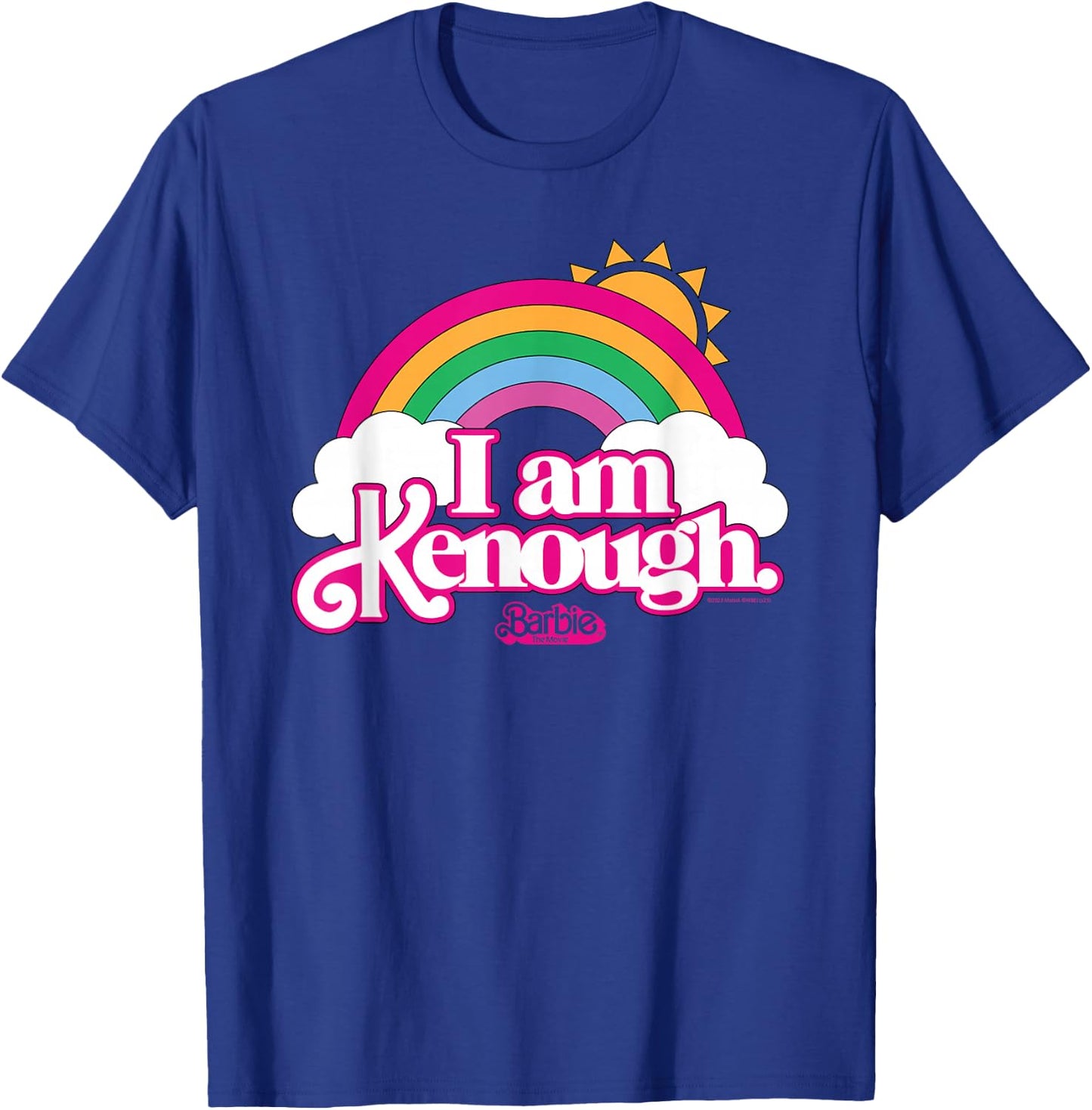 Barbie The Movie - I Am Kenough Rainbow Clouds T-Shirt - T-Shirt | Royal