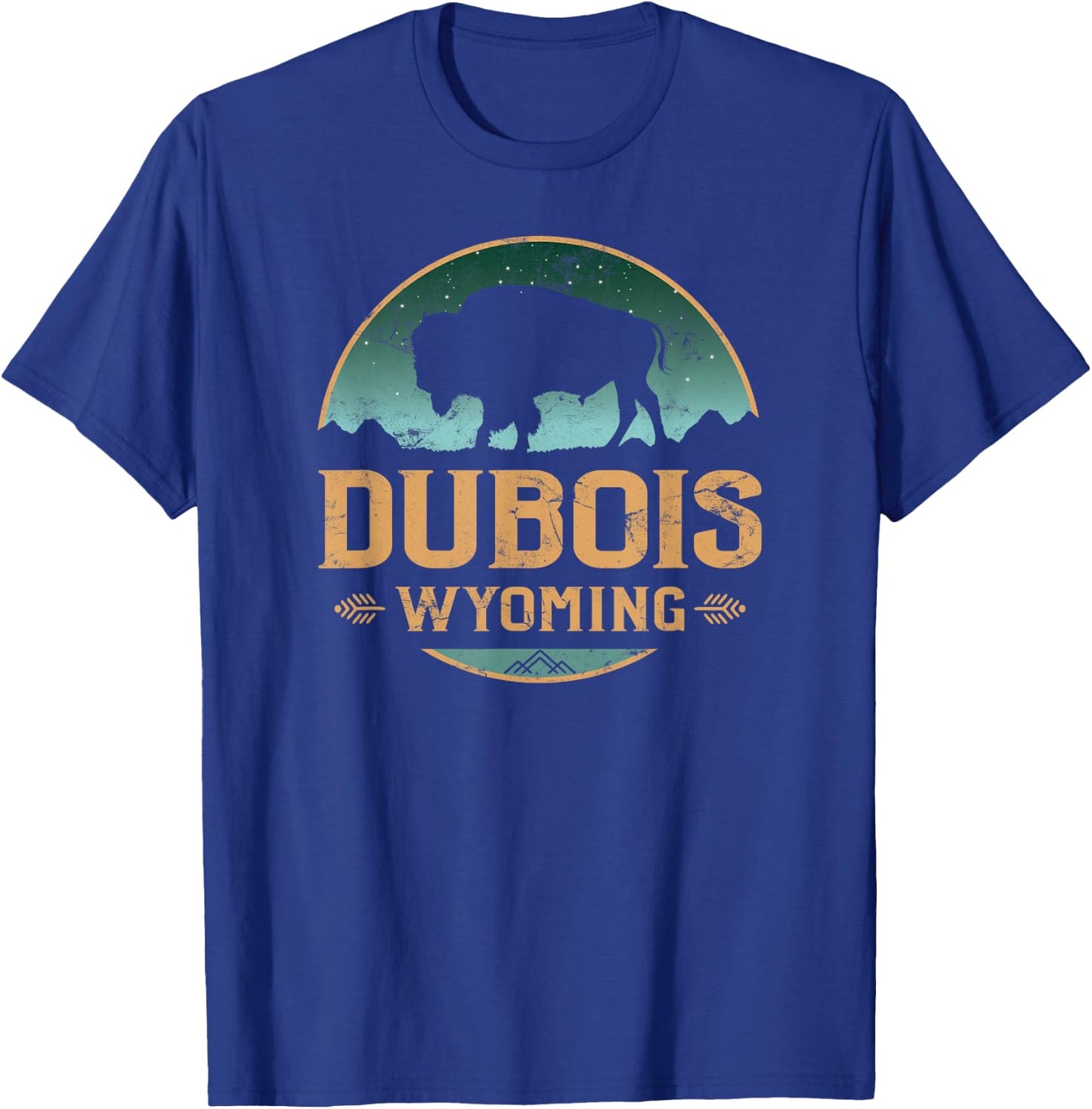 Dubois Wyoming WY Buffalo Bison T-Shirt - T-Shirt | Royal