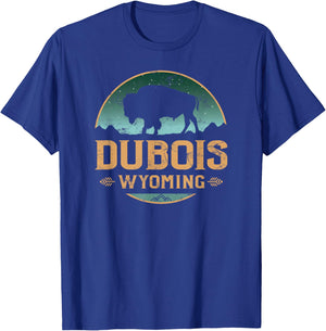 Dubois Wyoming WY Buffalo Bison T-Shirt - T-Shirt | Royal