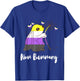 Cute Bunny Heart Nonbinary Flag Nonbinary Pride Non Binary T-Shirt - T-Shirt | Royal