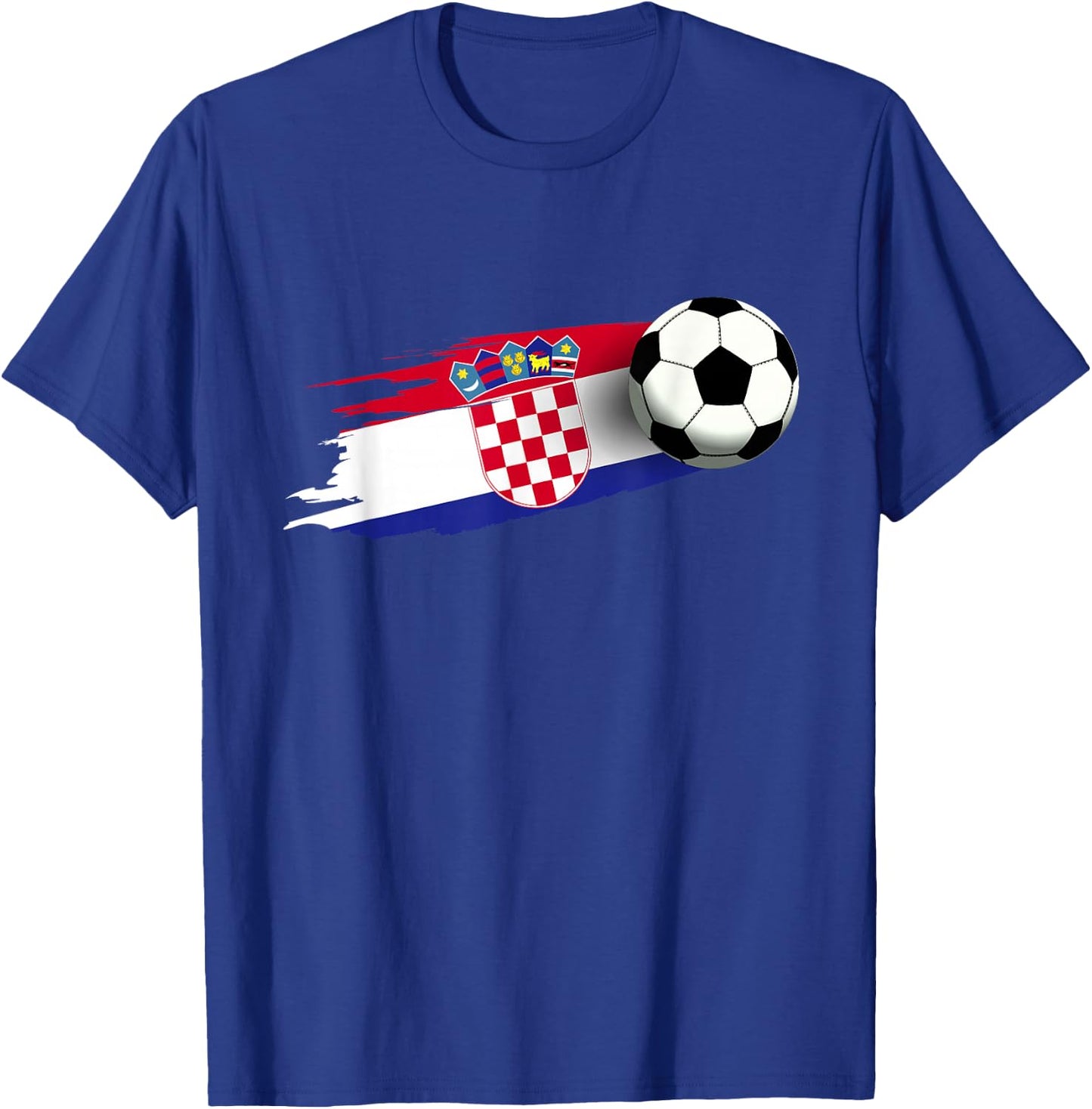 Croatia Flag Jersey Croatian Soccer Team Croatian T-Shirt - T-Shirt | Royal