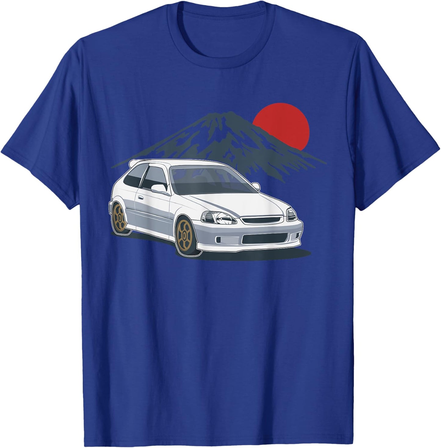 JDM Japan Motorsport tuning car 90s T-Shirt - T-Shirt | Royal