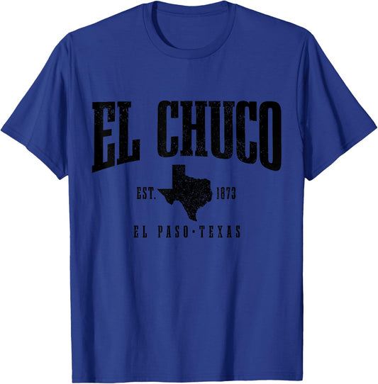 El Chuco El Paso Texas Pride Vintage Est. 1873 T-Shirt - T-Shirt | Royal