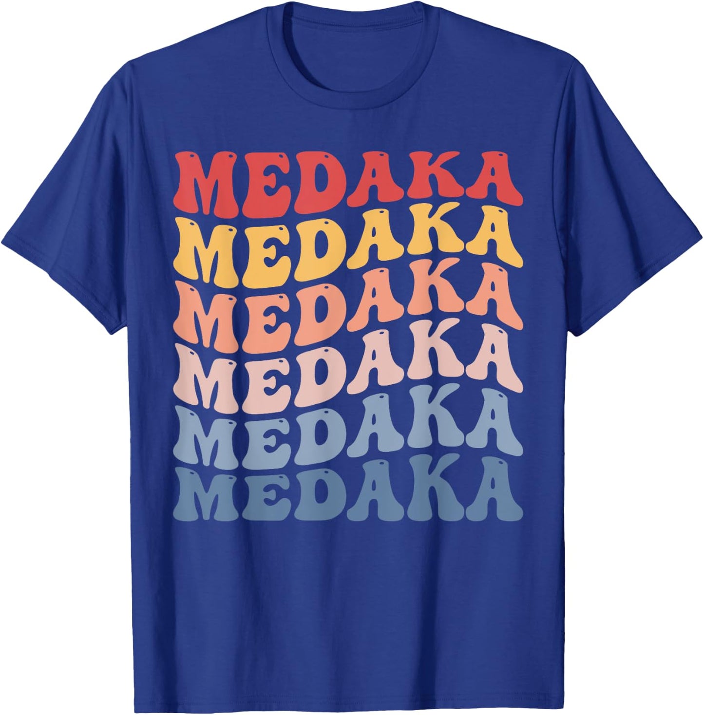 Medaka Groovy Retro Fish T-Shirt - T-Shirt | Royal