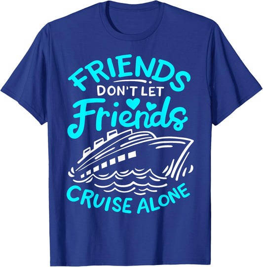 Cruise Friends Cruise Vacation T-Shirt - T-Shirt | Royal