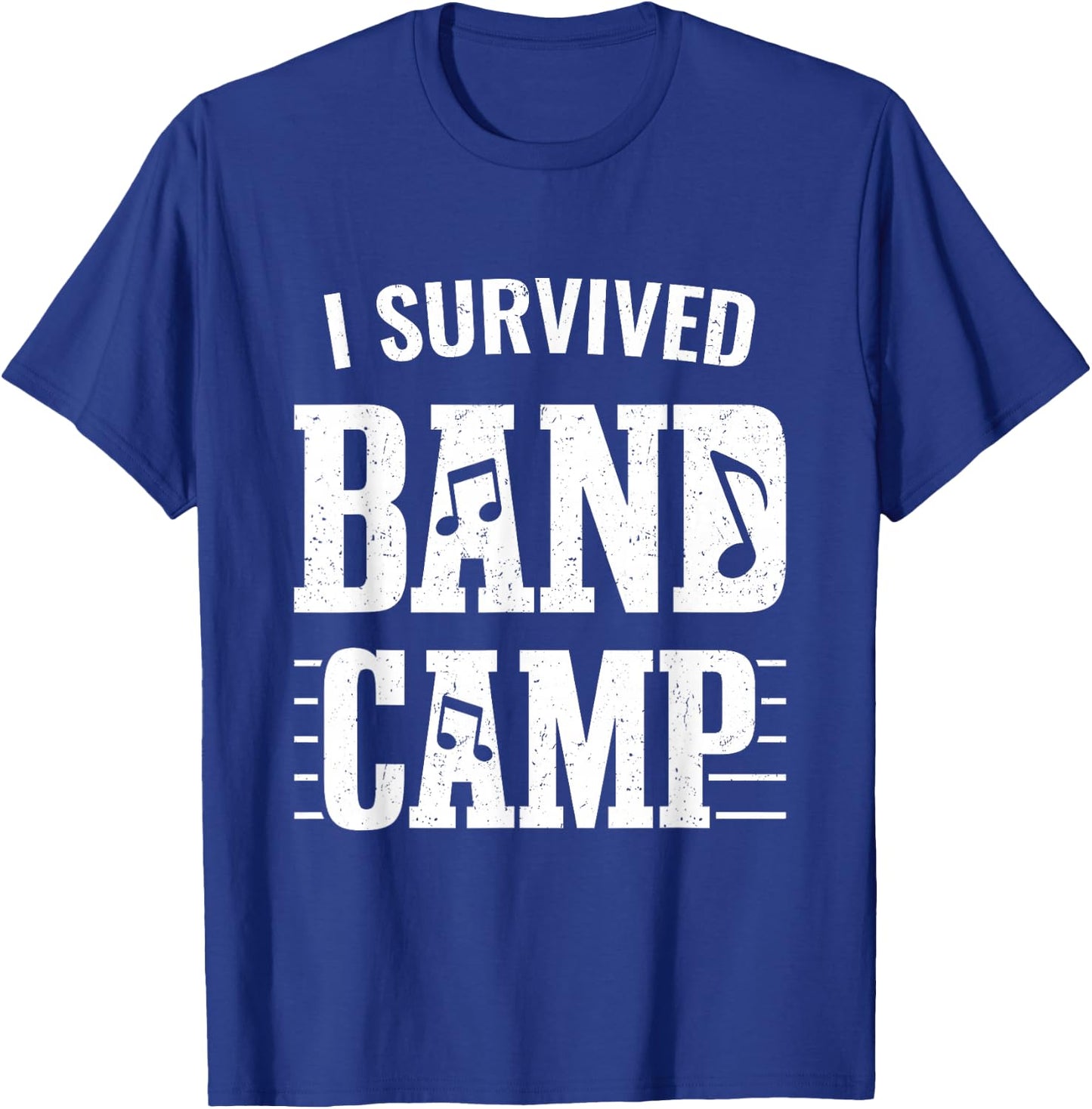 Funny Marching Band Gifts - I Survived Band Camp T-Shirt - T-Shirt | Royal