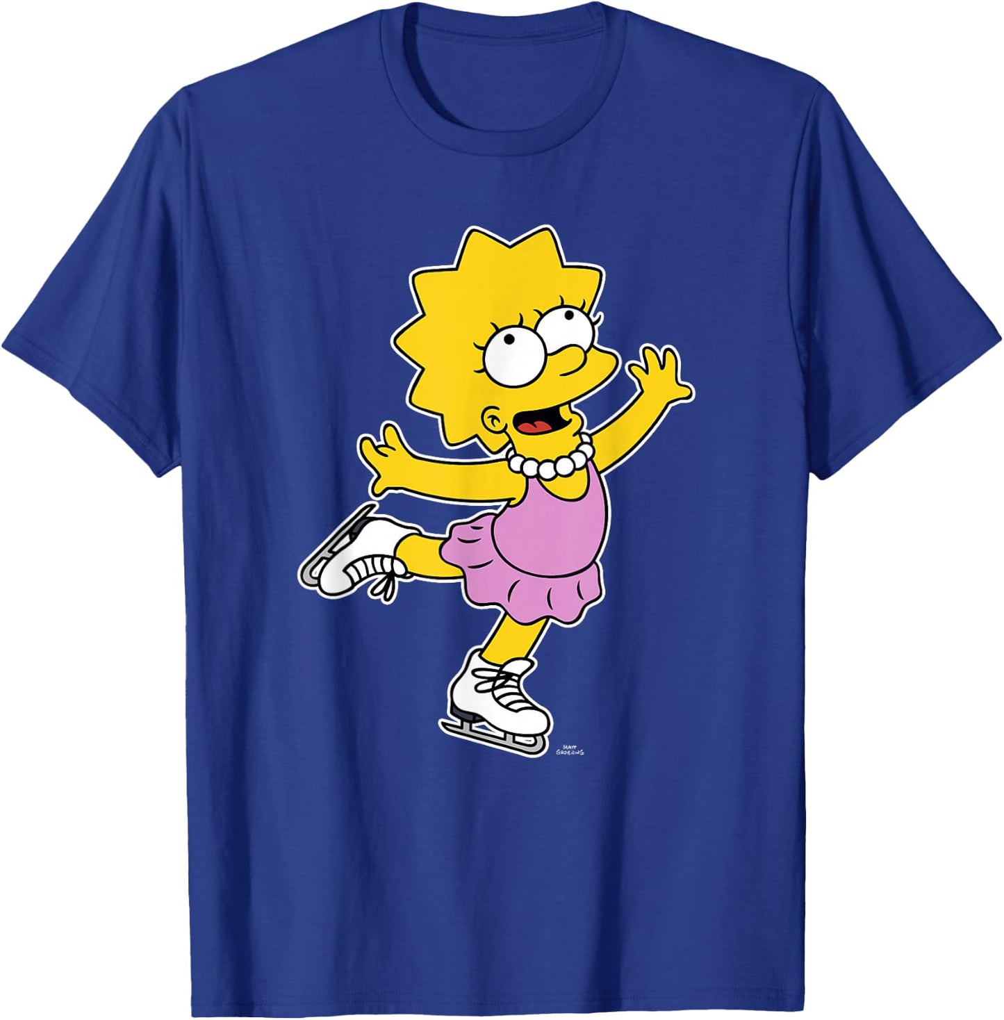 The Simpsons Lisa Ice Skating Alt T-Shirt - T-Shirt | Royal