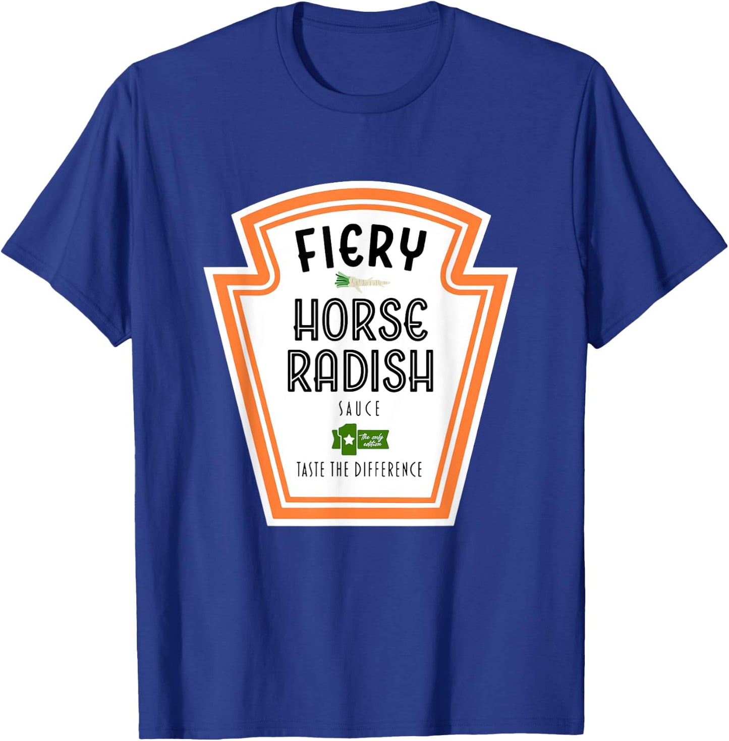 Fiery Horse Radish Sauce Group Condiment Halloween T-Shirt - T-Shirt | Royal