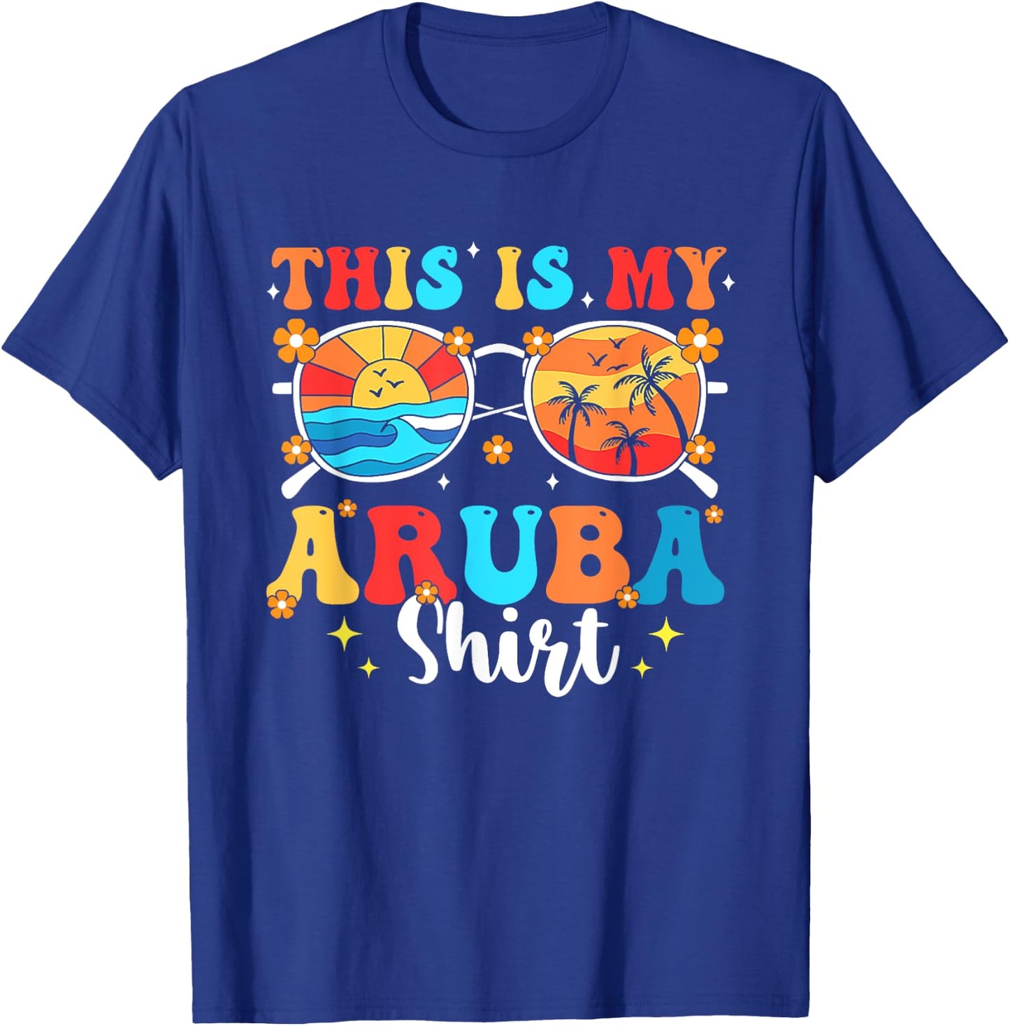 Matching Summer Family Vacation Beach Trip Aruba T-Shirt - T-Shirt | Royal