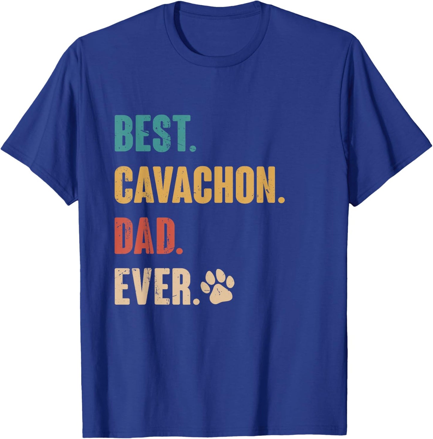 Best Cavachon Dad Funny Cavachon Dog Lovers Gift T-Shirt - T-Shirt | Royal