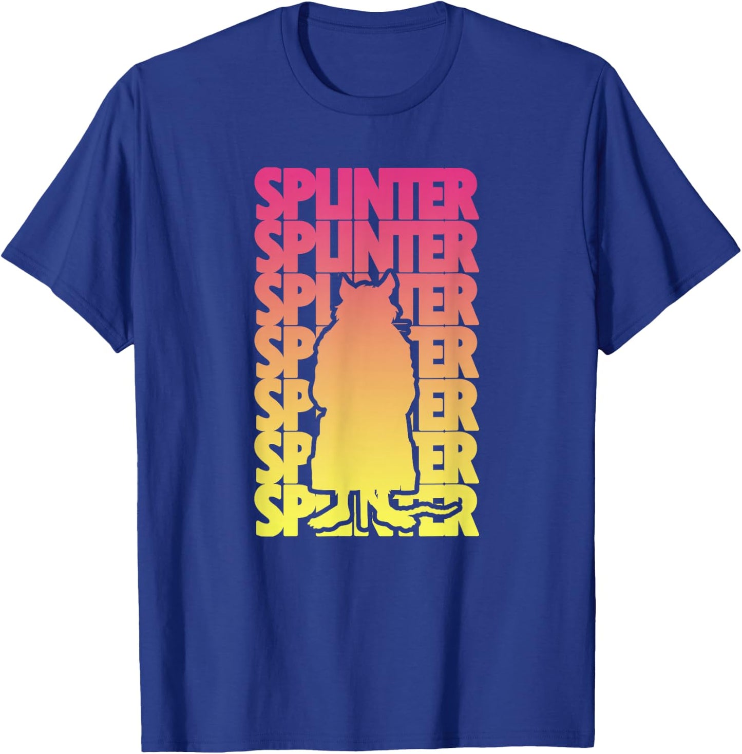 Master Splinter - Gradient Silhouette T-Shirt - T-Shirt | Royal