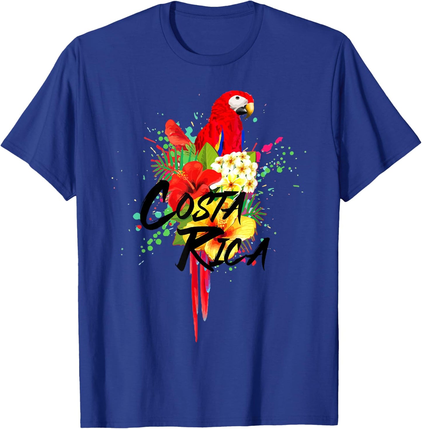 Costa Rica Souvenirs Parrot Tropical Bird Vintage T-Shirt - T-Shirt | Royal
