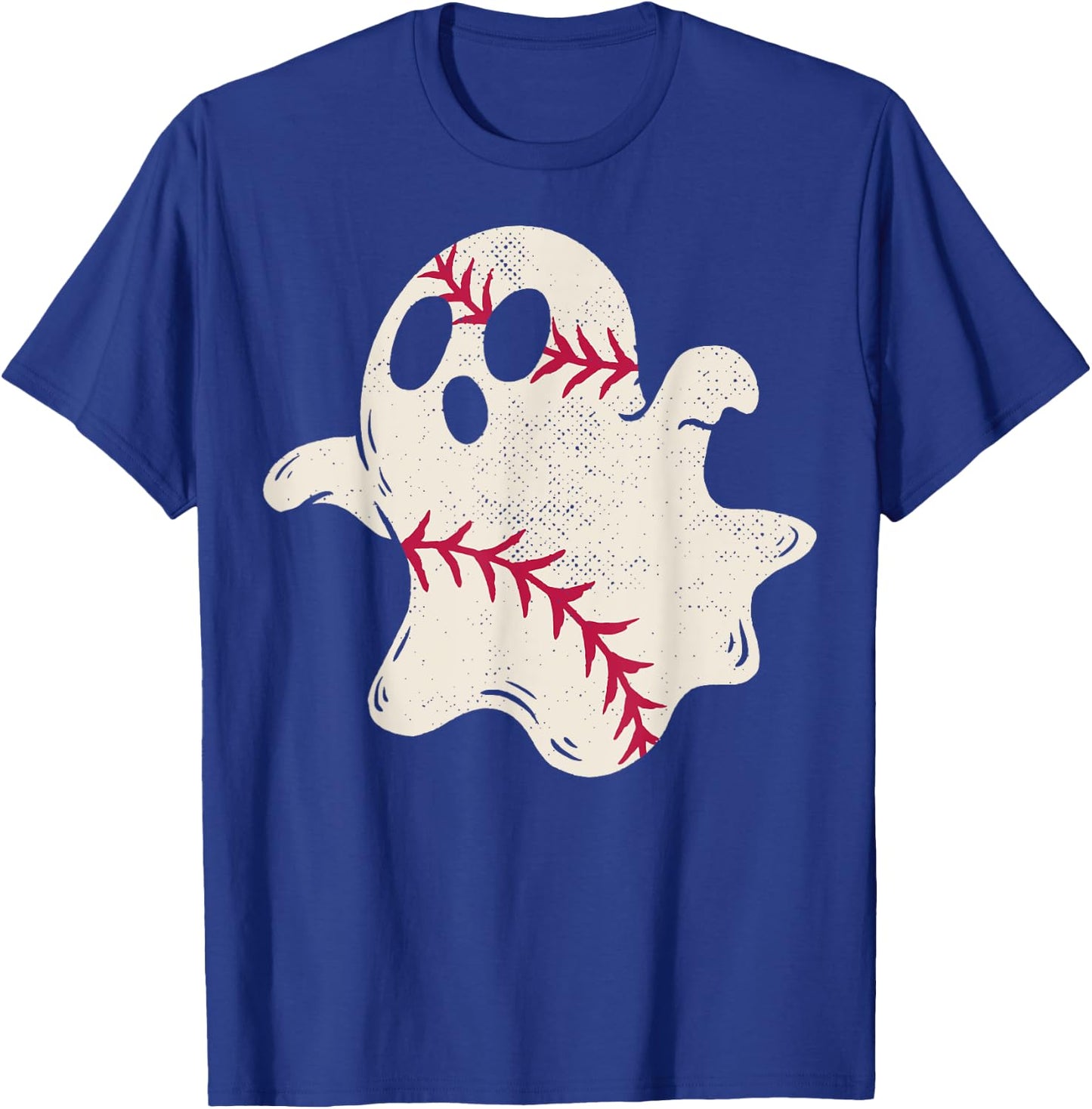 Spooky Baseball Ghost T-Shirt - T-Shirt | Royal