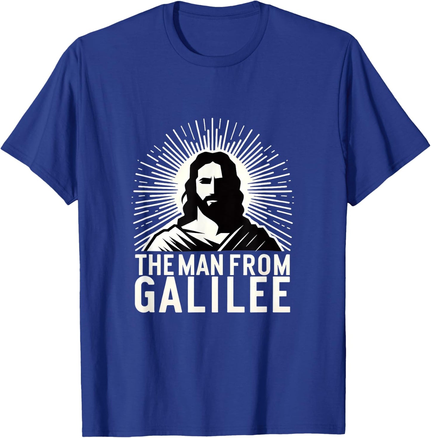 The Man from Galilee Iconic Christian Faith Spiritual Design T-Shirt - T-Shirt | Royal