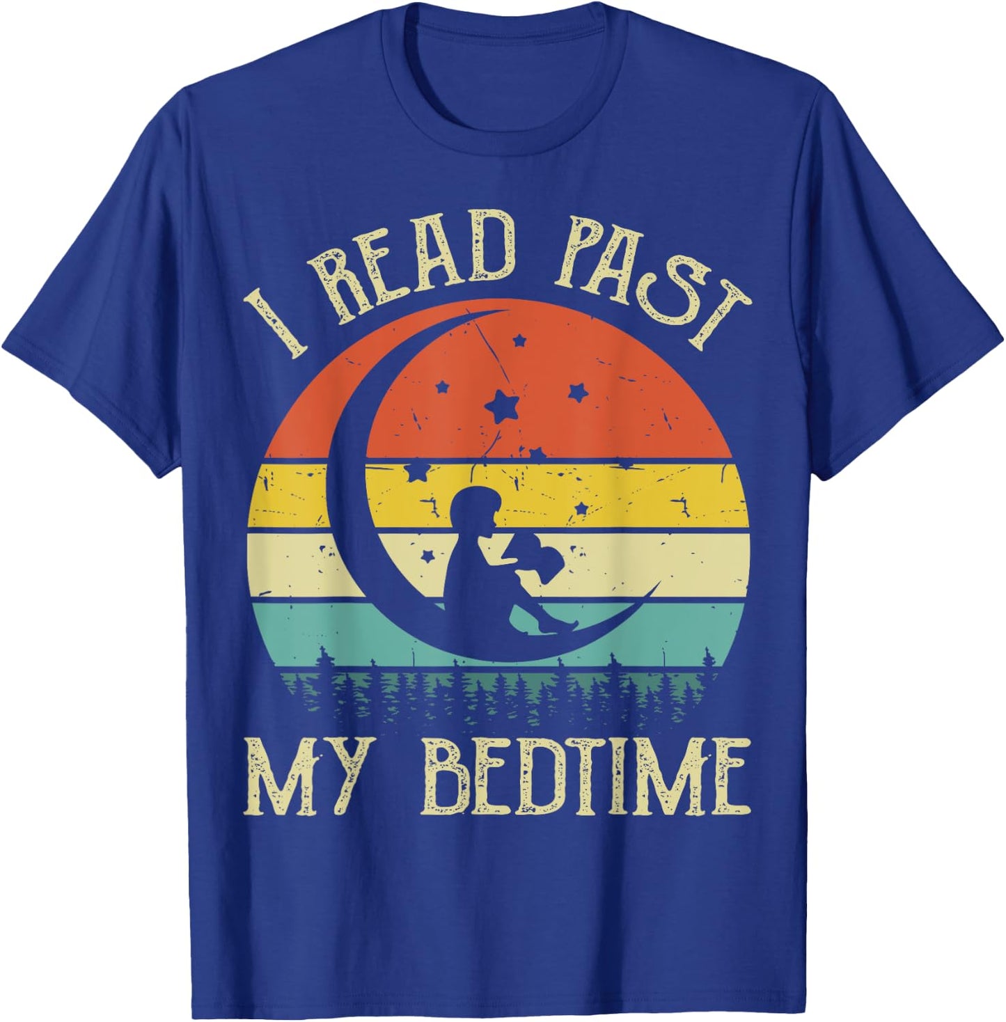 Book-Shirt I Read Past My Bedtime Kids Toddler Reading Nerdy T-Shirt - T-Shirt | Royal