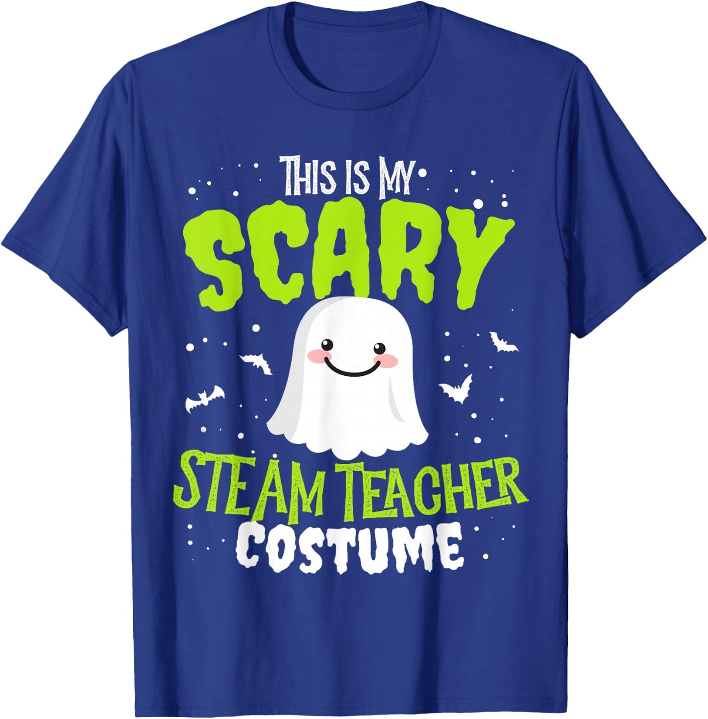 Funny Halloween This is my Scary STEaM Teacher Custome Men Women Kids T-Shirt - T-Shirt | Royal