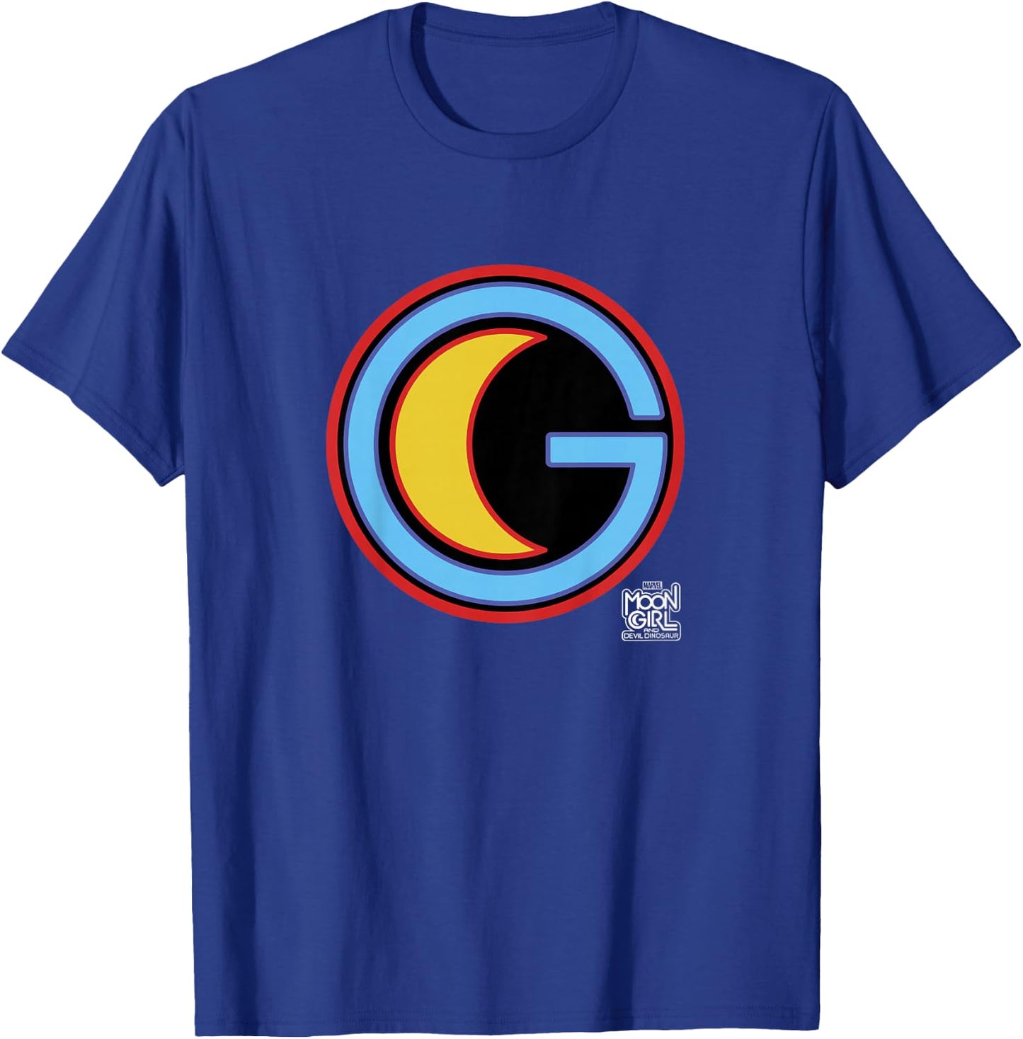 Marvel Moon Girl And Devil Dinosaur Moon Girl Chest Logo T-Shirt - T-Shirt | Royal