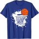 Basketball Slam Dunk Teens Kids Youth Player T-Shirt - T-Shirt | Royal