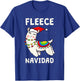 Cute Fleece Navidad Llama Christmas Xmas Men Women Kids T-Shirt - T-Shirt | Royal